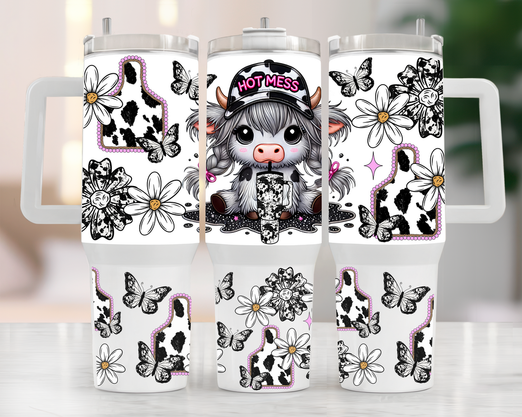 40oz Tumbler - HOT MESS