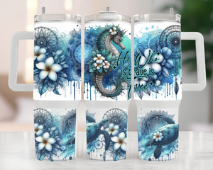 40oz Tumbler -  Under the Seahorse