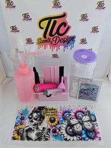 Snow Globe Glitter Tumbler Kit