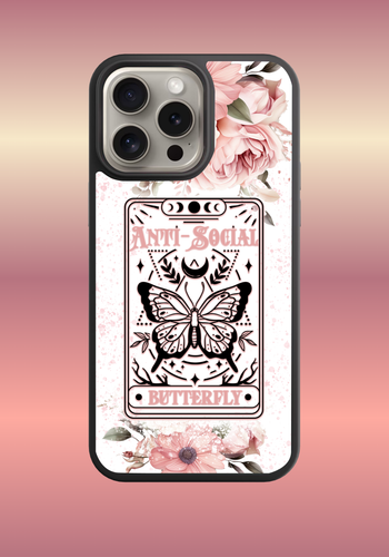 Custom phone case - Anti social butterfly
