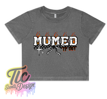 Load image into Gallery viewer, Ladies CROP TEE- MUMED TF OUT