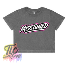Load image into Gallery viewer, Ladies CROP TEE- MISSTUNED MERCH
