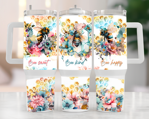 40oz Tumbler - Bee Kind