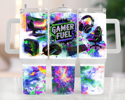 40oz Tumbler - Gamer fuel