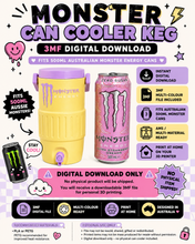 Load image into Gallery viewer, Monster Energy 500ml Can Cooler Keg – 3MF DIGITAL DOWNLOAD ONLY