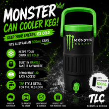 Load image into Gallery viewer, ⚡ Monster-Inspired 500mL Can Cooler Keg ⚡Original