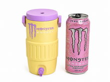 Load image into Gallery viewer, 💜💛 Monster-Inspired 500mL Can Cooler Keg 💛💜