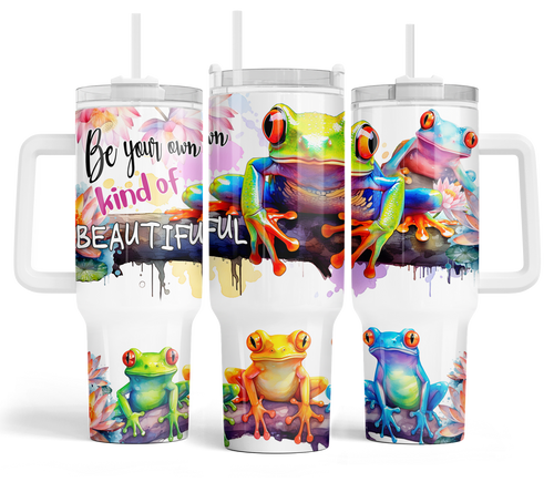 40oz Tumbler - Froggies