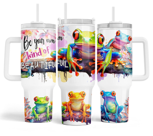 40oz Tumbler - Froggies