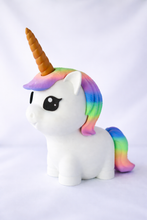 Load image into Gallery viewer, 🦄 Magical Unicorn Piggy Bank – Custom 3D Printed
