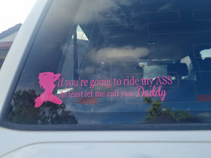 Car decal - daddy